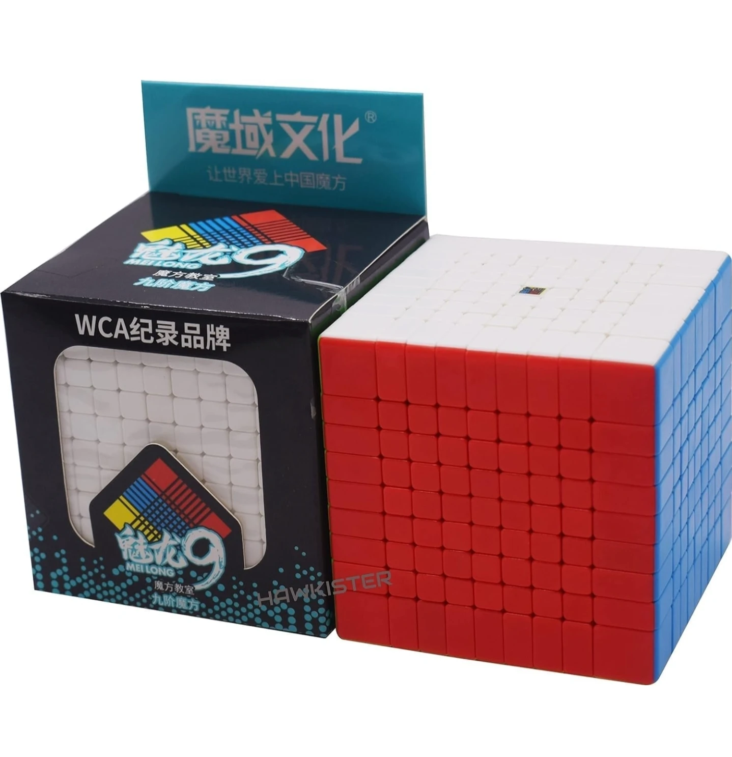MoYu MFJS Meilong 9X9X9 Cube Stickerless High Speed Cube (9X9 MoFang JiaoShi Cubing), 75mm Size