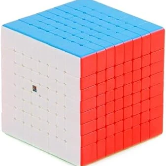 Qwick Click MoYu MeiLong High Speed Stickerless Magic Puzzle Cube Toy, Multicolor (8 X 8 X 8)