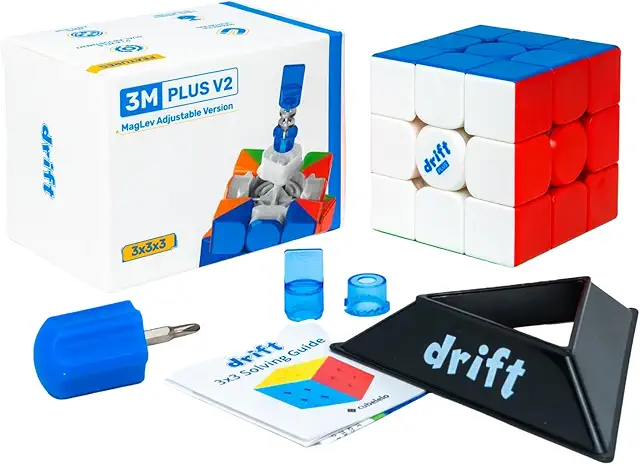 Cubelelo Drift 3M Plus v2 3x3 (MagLev) Magnetic Speedcube (New 2024 Version)